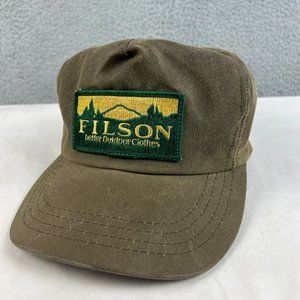 Vintage Filson Waxed Canvas Strap Back Cap Hat